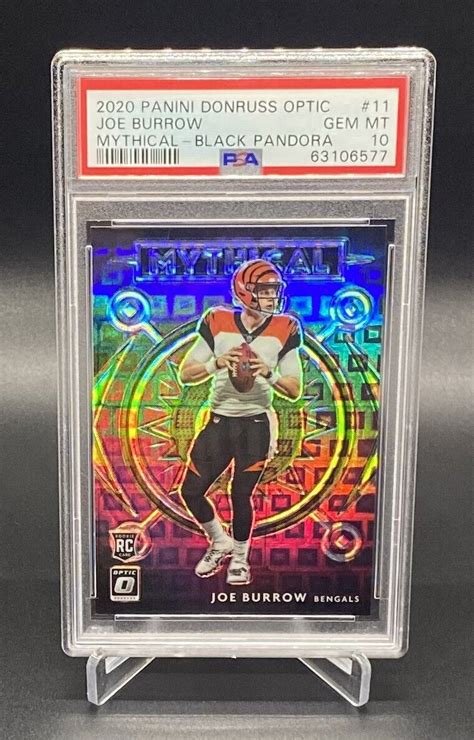 Joe Burrow 2020 Optic 11 Mythical Black Pandora 25 Price Guide