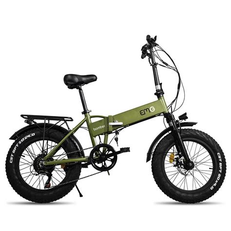 Emg Bicicleta El Ctrica Plegable Fatbike Verde Bikeinn