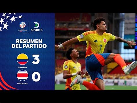 Resumen Colombia Vs Costa Rica Hoy Por Copa Am Rica Video