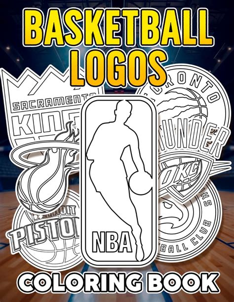 Basketball Logos Coloring Book Featuring All Symbol Play