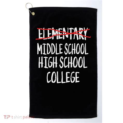 2025 Funny Elementary School Graduation 6th Grade Graduation Golf Towel | TShirtPalace