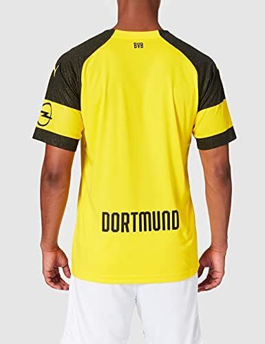 PUMA Unisex BVB Home Shirt Replica With Evonik Logo With Opel Logo