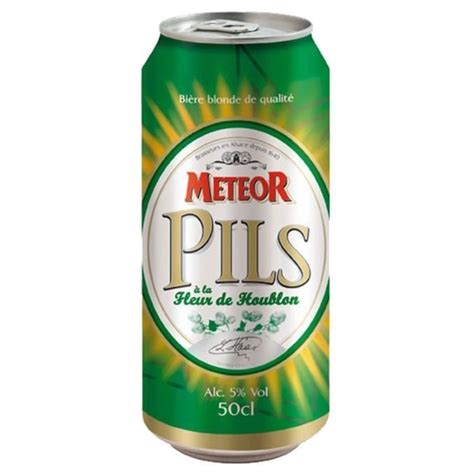 Meteor Pils Blonde 50cl Pack De 12 Canettes La Cave Cdiscount