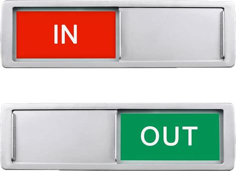 signin  slider door indicator tells