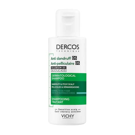 vichy dercos anti dandruff shampoo  normal  oily hair ml