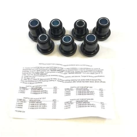 Prothane Black Gm Front Control Arm Bushings With Outer