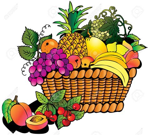 62 Fruit Basket Clip A Fruit Basket Clipart Clipartlook