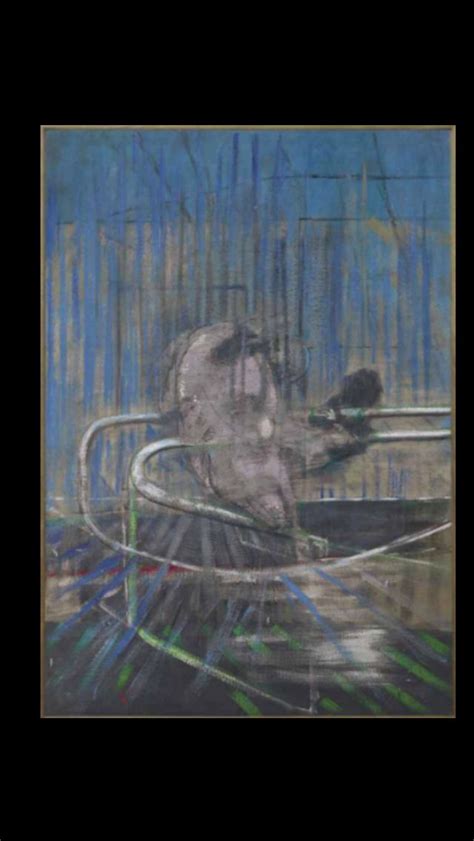 Francis Bacon Untitled Crouching Nude On Rail