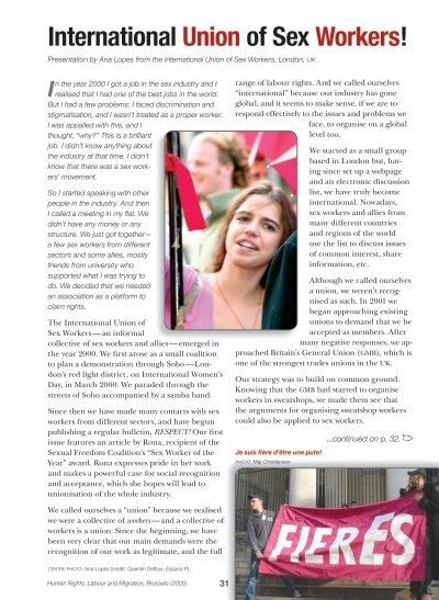 International Union Of Sex Workers Walnet