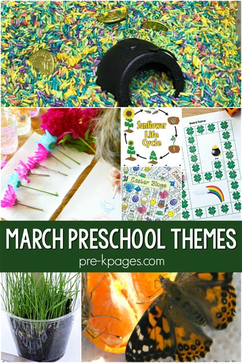 March Kindergarten Themes