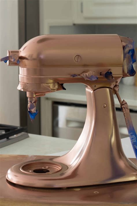 Copper Spray Painted Kitchenaid Mixer - Savvy Apron