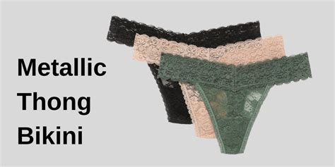 Metallic Thong Bikini Be Break