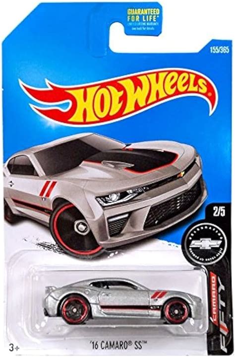 Amazon Hot Wheels 2017 Camaro Fifty 16 Camaro SS 155 365 Silver Toys Games