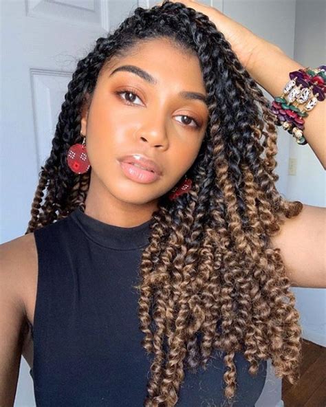 18 Inches Passion Twist Crochet Hair Twist Braid Hairstyles Twist