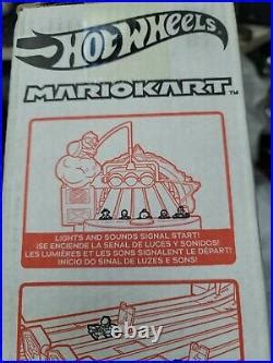 Car Track Set Hot Wheels Mario Kart Rainbow Road King Boo Raceway