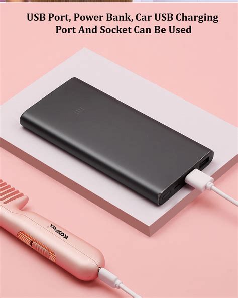 Usb Rechargeable Ceramic Heated Hot Comb Fast Hair Straightener