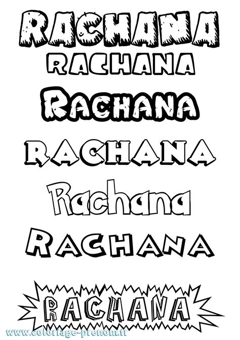 Coloriage Du Prénom Rachana à Imprimer Ou Télécharger Facilement