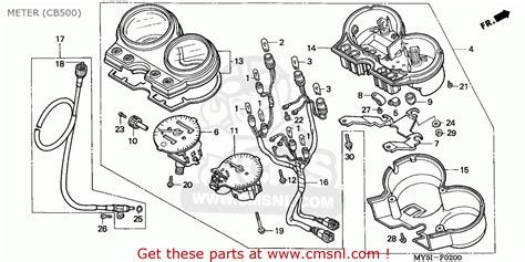 Honda Cb500 2002 2 England Meter Cb500 Buy Meter Cb500 Spares Online