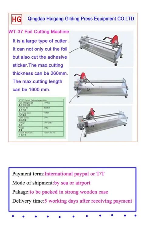 Electric Hot Stamping Foil Gold And Sliver Film Cutter Foil Cutting Machine Buy Foil Roll