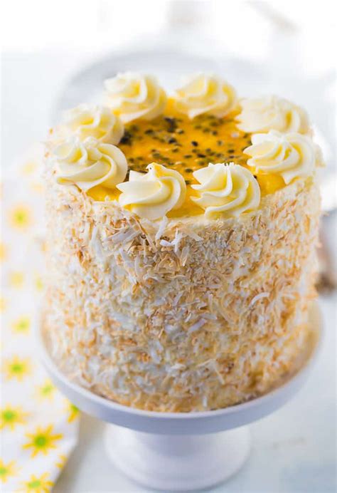 Passionfruit Coconut Layer Cake A Classic Twist