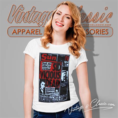 Sex Pistols Sid Vicious Dead Shirt Vintagenclassic Tee