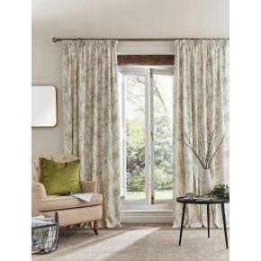 Laura Ashley Pussy Willow Curtains 223 X 182cm Dove Grey