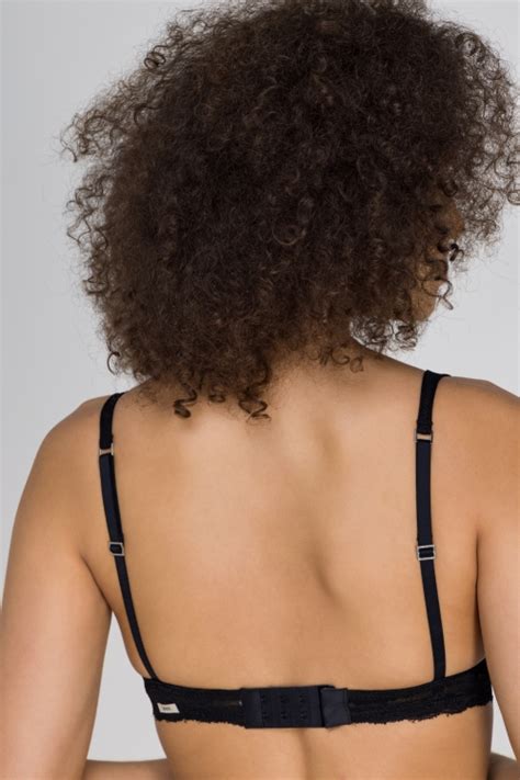 Sutiã Top sem Bojo Tule e Renda Antônia Preto Jescri Lingerie de qualidade e fabricação