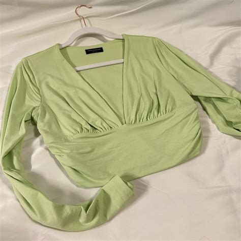 Naked Wardrobe Smooth Low Cut Butter Long Sleeve Top Depop