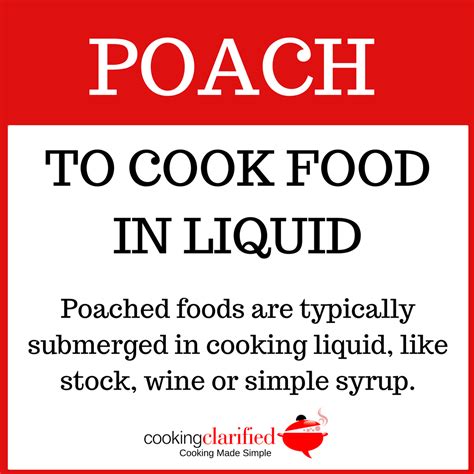 poach cooking clarified
