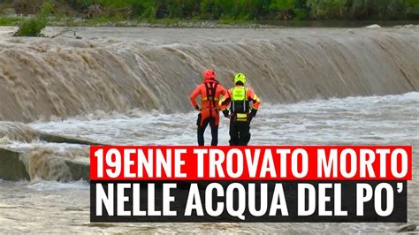 19ENNE EMERGE CADAVERE DALLE ACQUE DEL PO IL TERRIBILE RITROVAMENTO