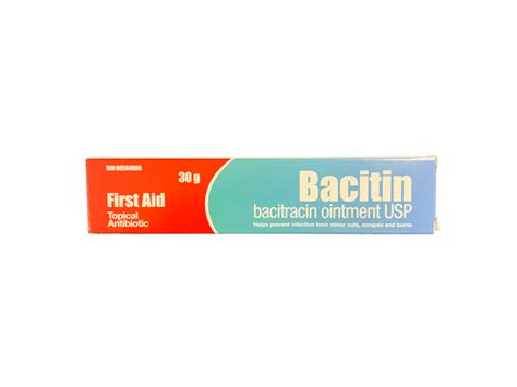 Bacitin Bacitracin Ointment USP 30g – Pharmacy For Life
