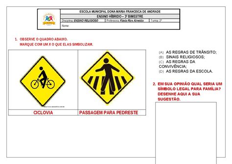 Identifique Cada Um Dos Símbolos Presentes No Quadro - 2º Ano - EF02ER04X - Símbolos I - 1. OBSERVE O QUADRO ABAIXO. MARQUE ...
