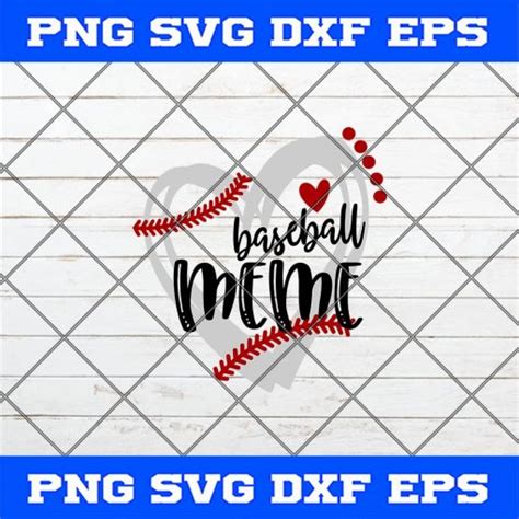 Baseball MawMaw Svg Mawmaw Softball Svg Heart Frame Baseball Svg Png