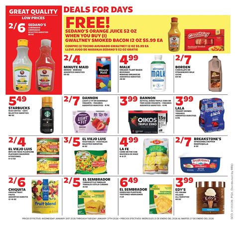 Sedano's Weekly Ad (1/28/26 - 2/3/26) Supermarket Flyer