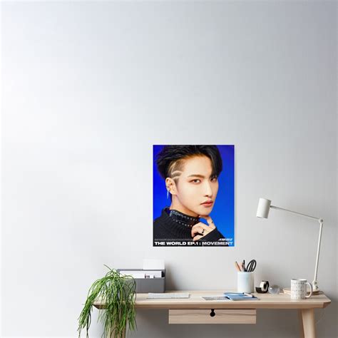 Ateez Seonghwa The World Ep Movement Guerrilla Poster By