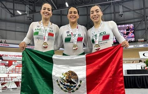 Histórica medalla Ciclistas mexicanas se llevan el oro en la Copa de