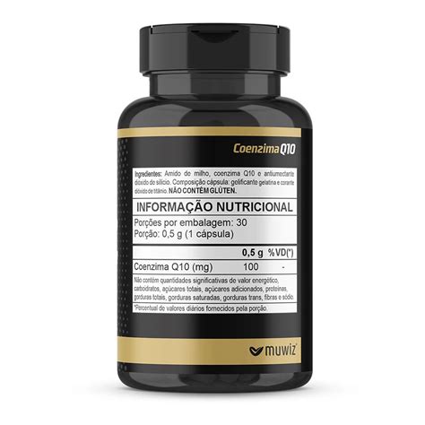 Coenzima Q10 Dosagem Máxima Diária - Coenzima Q10 100mg (Dose Diária de Manutenção) - 30 Cáps.