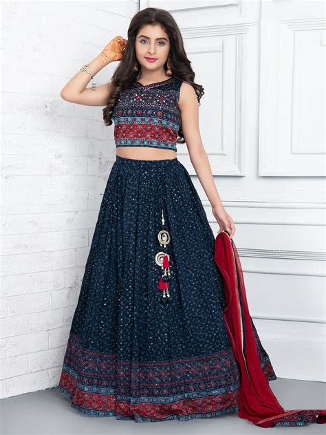 Navy Wedding Season Lehenga Choli In Georgette G3 GCS0819