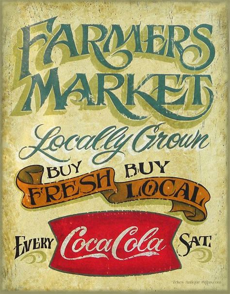 Vintage Farmers Market Sign