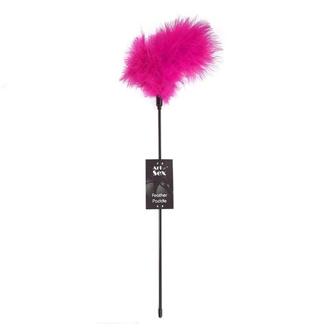 Купити Лоскітка з пером індика Art of Sex Feather Paddle темно