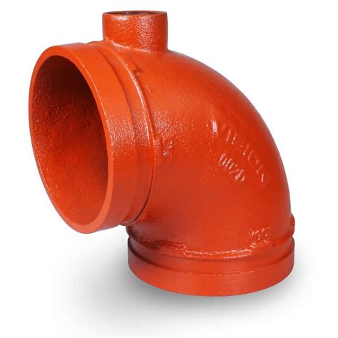 The Plumber S Choice 4 In Ductile Iron 90 Degree Grooved Elbow Fitting