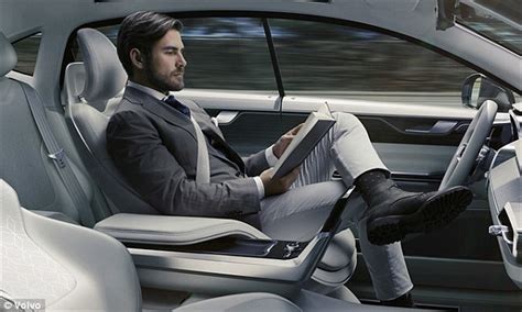 Volvo unveils concept interior for its self-driving car with reclining ...