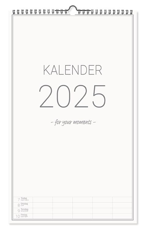 Familjekalender 2025 Clean | Paperstyle – For your moments