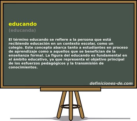 Significado de «educando (educanda)»