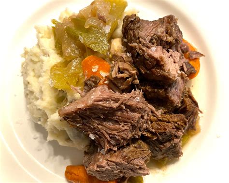 Homemade Pot Roast And Mashed Potatoes Dining And Cooking