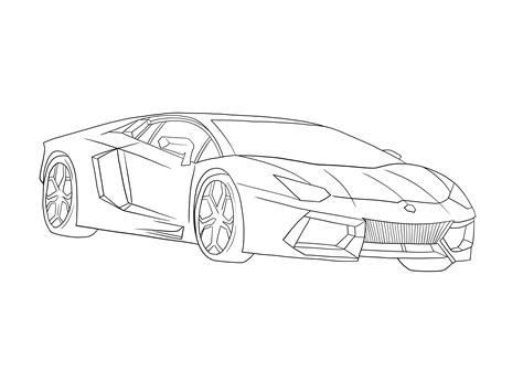 Beste Ausmalbilder Lamborghini Aventador Lamborghini Coloring Pages