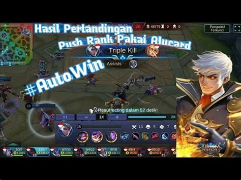 Push Rank Pakai Alucard Auto Win Mobile Legend Bang Bang YouTube