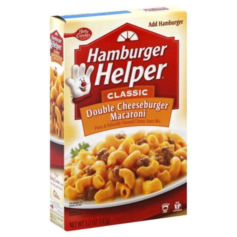 Betty Crocker Hamburger Helper Classic Double Cheeseburger Macaroni