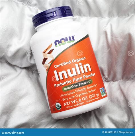 KIEV, UKRAINE - DECEMBER 28, 2020: Inulin Capsules. Close-up Packaging ...