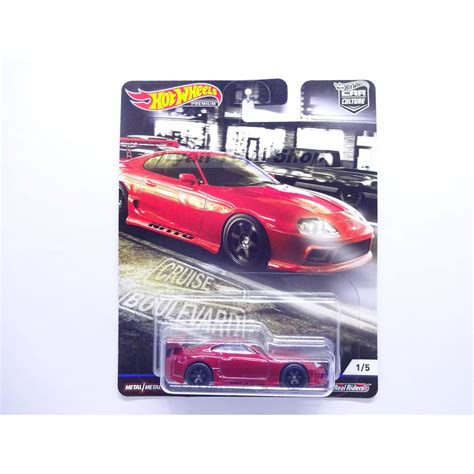 Jual Hot Wheels CRUISE BOULEVARD TOYOTA SUPRA MERAH Shopee Indonesia